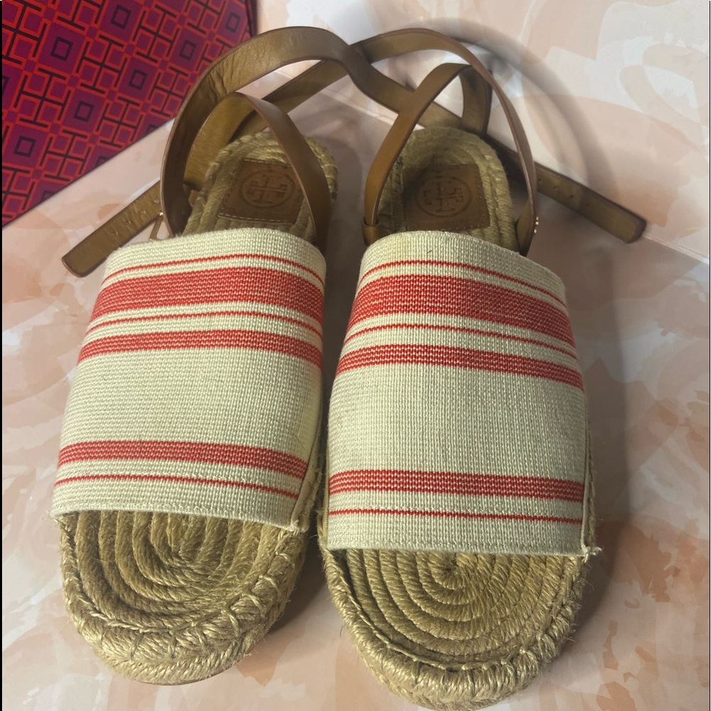Tory Burch open toe espadrilles